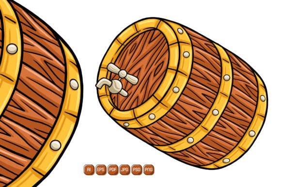 Beer Keg Vector Illustration: A Creative Asset