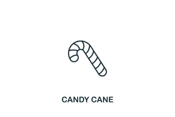 Candy Cane Icon: A Sweet and Simple Design Element for Modern Visuals