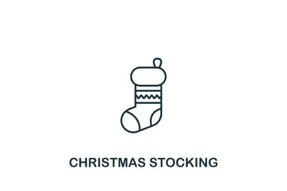 Christmas Stocking Icon: A Versatile Element for Your Design Needs