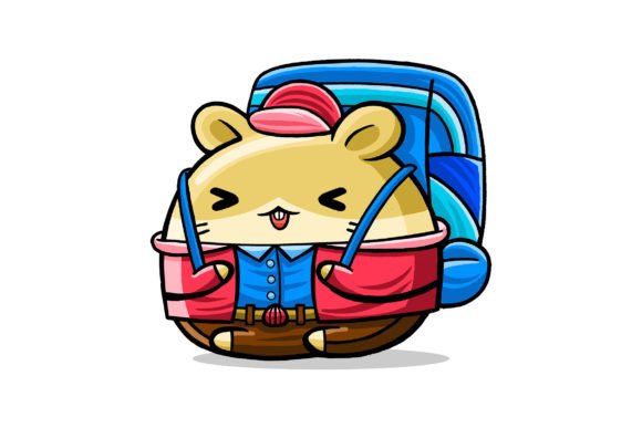 Cute Hamster Traveller Cartoon Vector: A Versatile Tool for Creative Projects