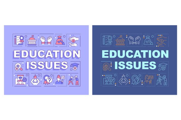 Education Issues Banner Set: A Creative Toolkit
