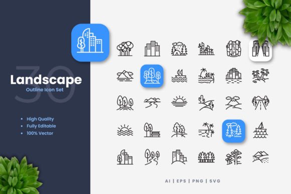 Explore Creative Possibilities with Landscape Icons