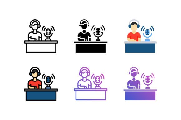 Podcaster Icon: A Versatile and Customizable Solution for Your Creative Projects