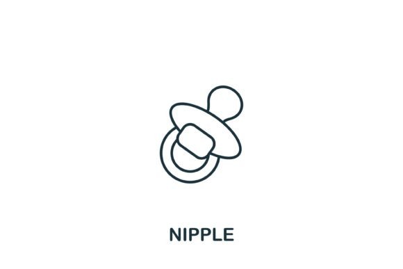 Simple Nipple Icon for Creative Designs