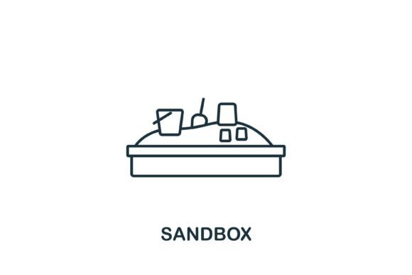 Simple Sandbox Icon for Diverse Uses