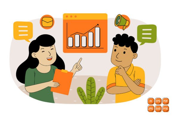 Unlocking Creativity with Teamwork Vector Illustration 08