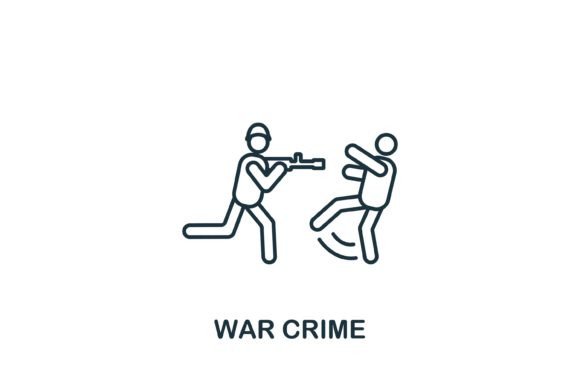 War Crime Icon: A Bold Symbol for Modern Design